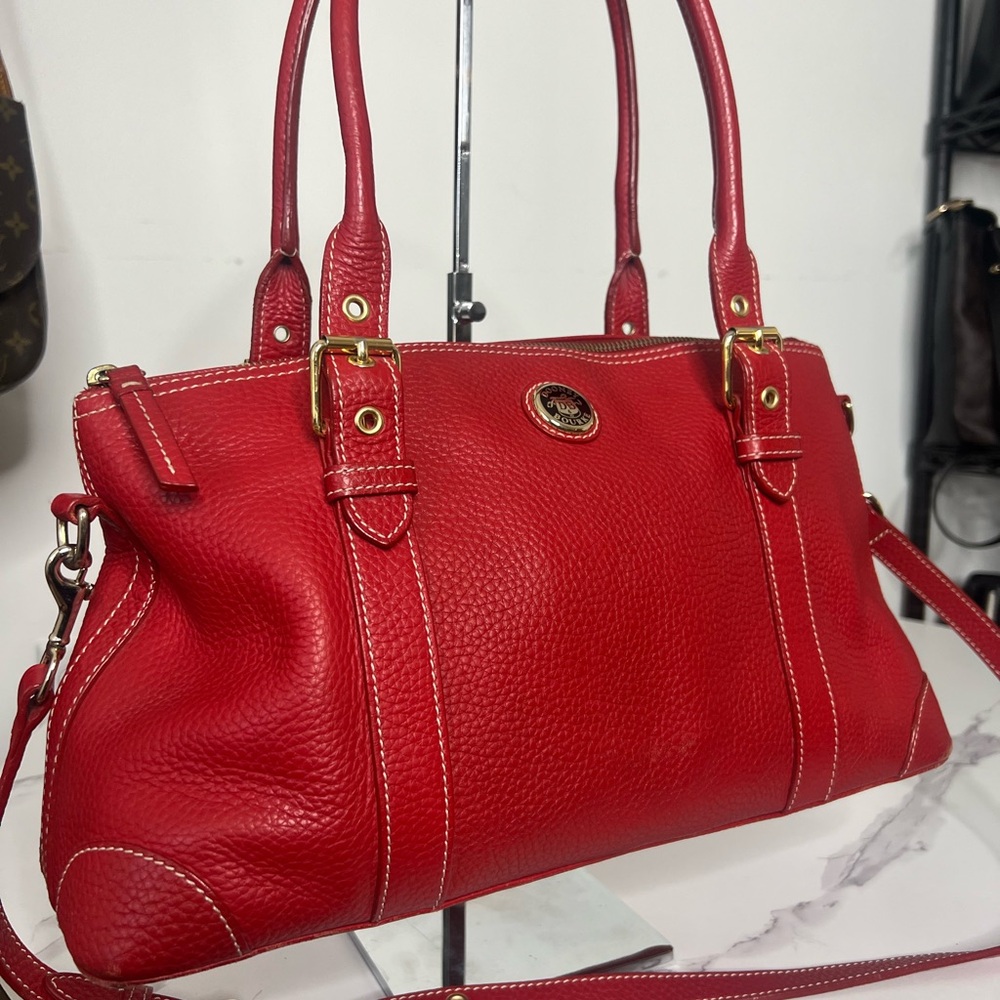 Dooney & Bourke Red Leather Handbag & Wristlet